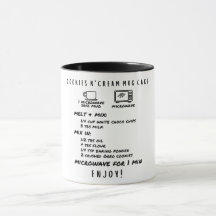 Perfektes Geschenk/Cookies und Creme Tasse Kuchen 