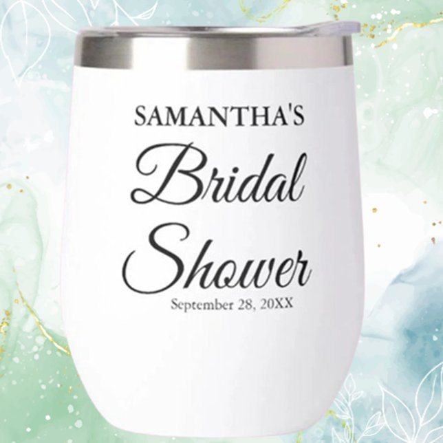 Perfektes Geschenk für ihr Brautparty (Celebrate her special day with our charming thermal wine tumbler, the perfect gift  )