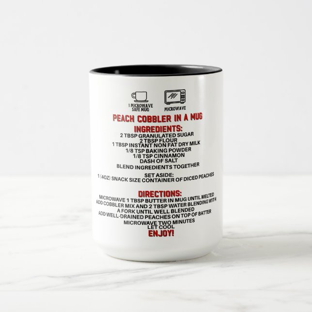 Perfektes Geschenk/Pfirsichschmuck in einer Tasse (Zentrum)