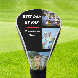 Perfektes Golfgeschenk für Vater Par 3 Foto & Name Golf Headcover