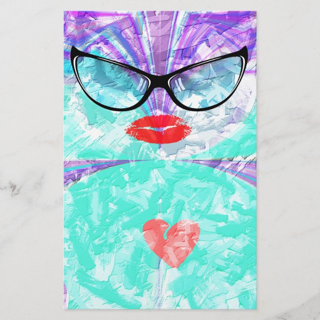 Perfektes Herz Briefpapier (Vorderseite)