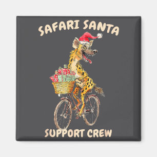 Perfektes Hyena-Safari-Bike-Santa-Geschenk Magnet