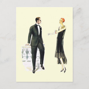 Perfektes Kleid für einen perfekten Abend Postkarte
