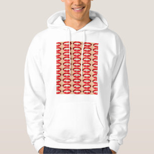 Perfektes Lächeln Femme Fatale Pop-Art Hoodie