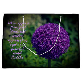 Perfektes Lila Angebot der Allium Blume Motivieren Große Geschenktüte