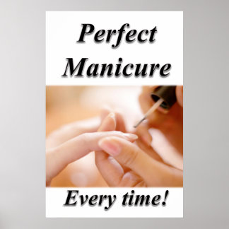 Perfektes Manicure Posters Nail Salon Poster