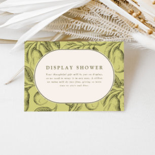 Perfektes Pair Vintag Pear Brautparty Begleitkarte