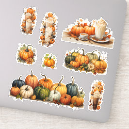 Perfektes Pumpkin Party Halloween Erntedank Fall Aufkleber