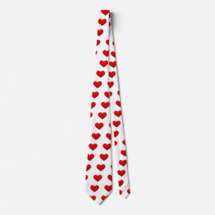 Perfektes Red Valentine Herz Krawatte