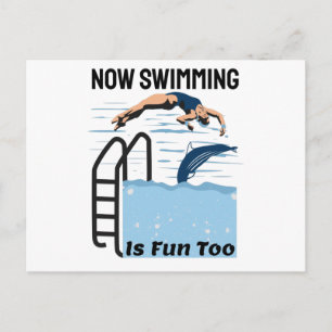 Perfektes Schwimmerdesign - Schwimmen macht Spaß Postkarte