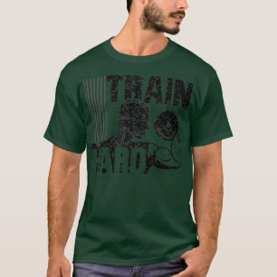 Perfektes Train Hard Motivierend Fitness Gym Gesch T-Shirt