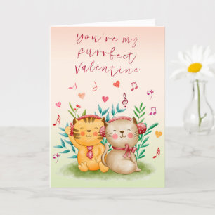 Perfektes Valentinstier Karte