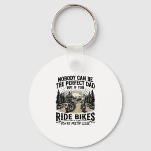 Perfektes Vater-Fahrrad-Vintage-Biker-Shirt-Design Schlüsselanhänger