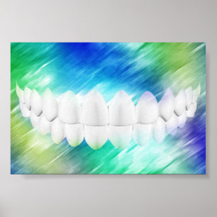 Perfektes White Teeth Dentist Orthodontist Poster