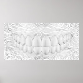 Perfektes White Teeth Smile Dentist Poster