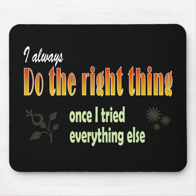 Perfektes Ziel Mousepad (Vorne)