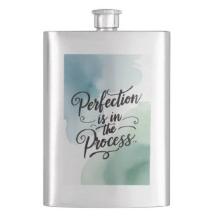 Perfektion ist im Prozess Option 2 Flachmann