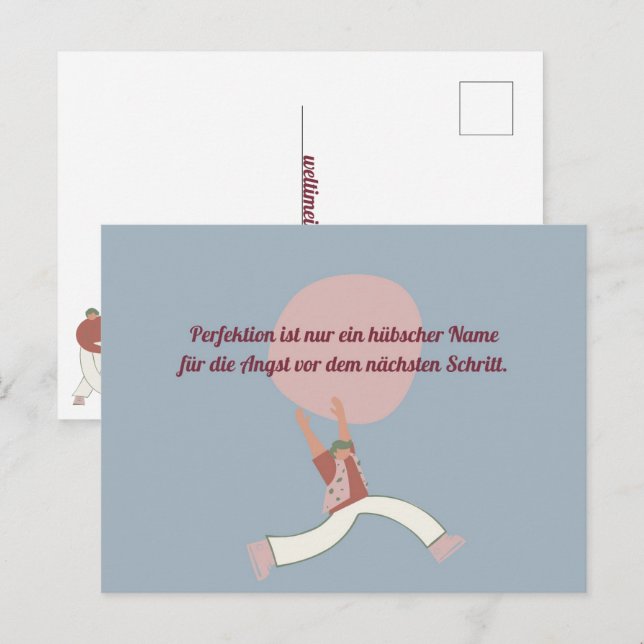 Perfektion Postkarte (Vorne/Hinten)