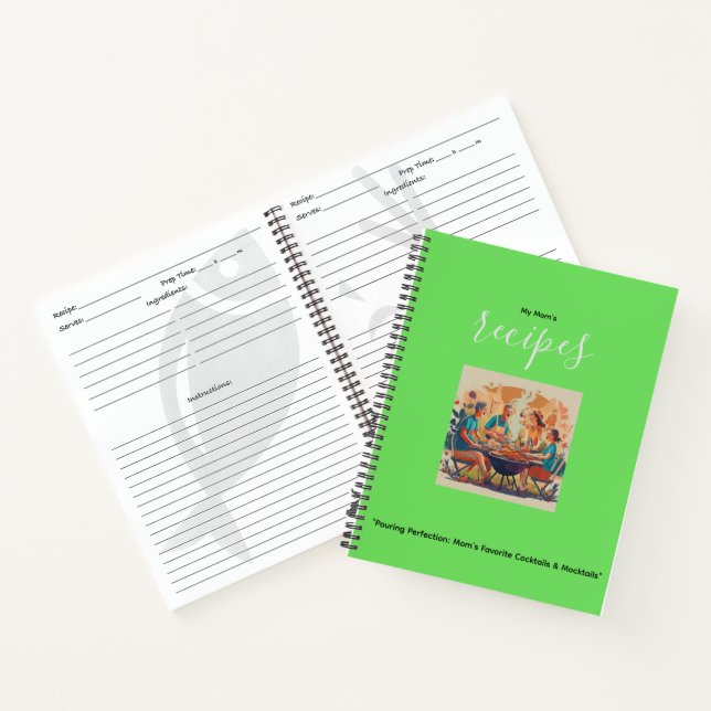 "Perfektion vergießen:Lieblings-Cocktails und -Coc Notizbuch (Innenseite)