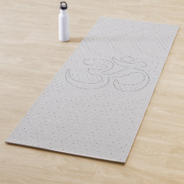Perforierte White Leather's Digital Print Yogamatte
