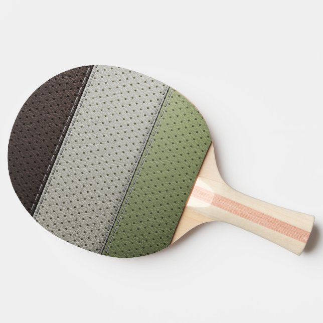 perforiertes ledernes Beschaffenheits-Set Tischtennis Schläger (Seitenansicht)