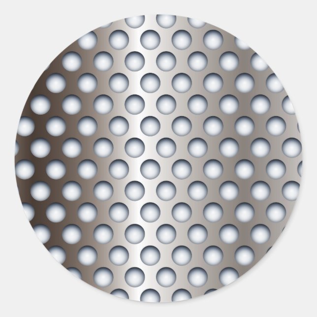Perforiertes Metall Runder Aufkleber (Vorderseite)