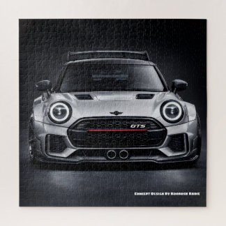 Performance-Hatchback Frontansicht Automobilkunst