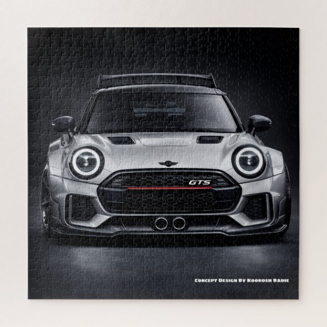 Performance-Hatchback Frontansicht Automobilkunst  (Vertikal)