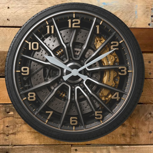 Performance Wheel Rim Große Wanduhr (Von Creator hochgeladen)