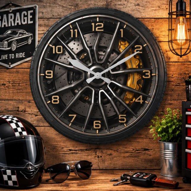 Performance Wheel Rim Große Wanduhr (Von Creator hochgeladen)