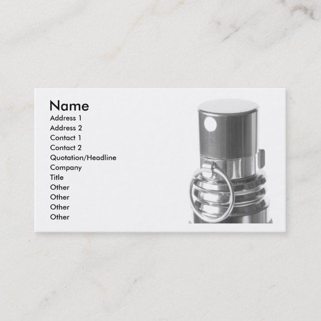 Perfume Business Card Visitenkarte (Vorderseite)