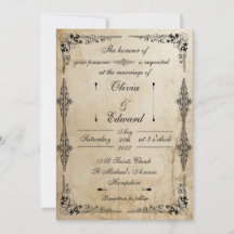 Pergament aus dem 18. Jahrhundert - Hochzeitseinla