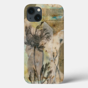 Pergament Blumen-II Case-Mate iPhone Hülle