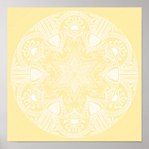 Pergament-Mandala Poster