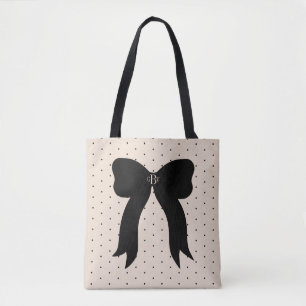 Pergament-Punkt-kombinierte schwarze Tasche