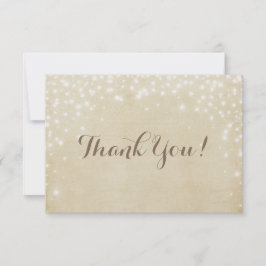 Pergament-Schein Dankeskarte