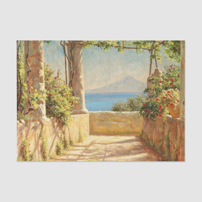 Pergola auf Capri, Emil Wennerwald Seidenpapier (Vorderseite)