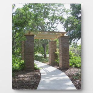 Pergola auf einem Weg Fotoplatte