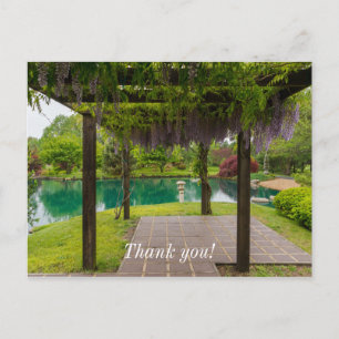 Pergola aus Wisteria Postkarte