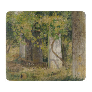 Pergola mit Weintrauben (Weinlandschaft) Schneidebrett