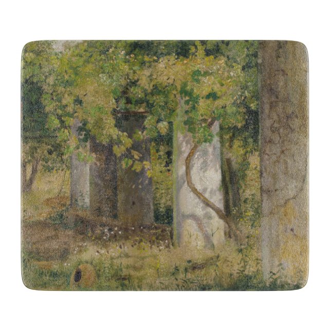 Pergola mit Weintrauben (Weinlandschaft) Schneidebrett (Vorderseite)