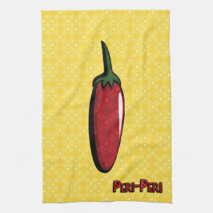 Peri-Peri Chili Pepper Kitchtuch Geschirrtuch