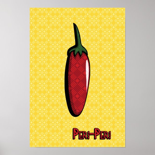 Peri-Peri Chili Pepper Poster (Vorne)