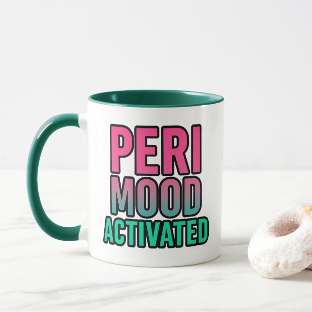 Peri-Stimmung aktiviert Tasse (Mit Donut)