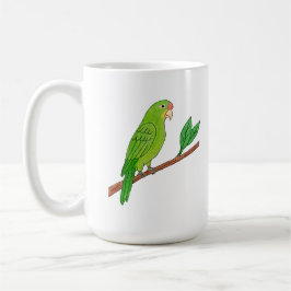 Perico verde del trópico kaffeetasse