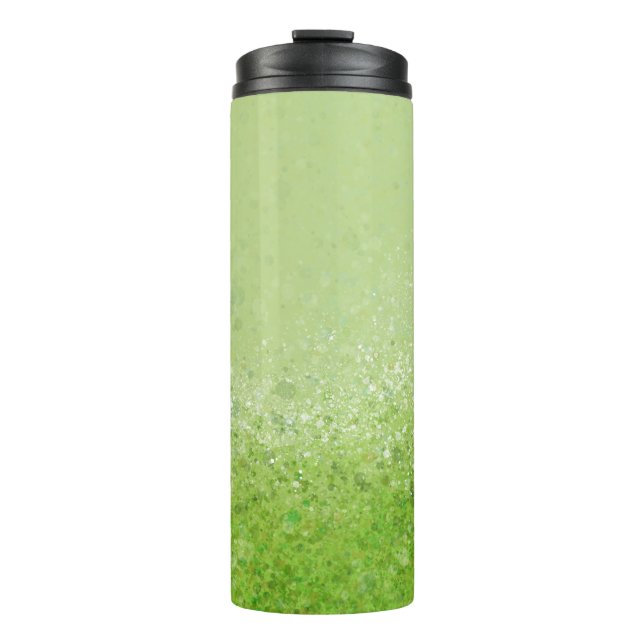 Peridot Abstrakter Thermaltumbler Thermosbecher (Vorderseite)