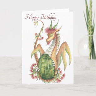 Peridot Dragon (Virgo) - Geburtskarte Karte