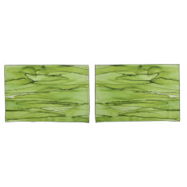 Peridot Green Abstrakt Art Kissenbezug