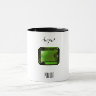 Péridot Green Emerald Coffee Mug August Gemstone