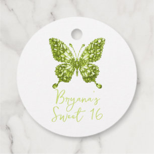 Peridot-Kristall grüner Schmetterling August-Gebur Geschenkanhänger